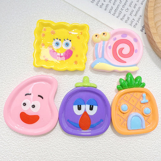 TT0582-10 Pieces Mixed SpongeBob SquarePants series patches