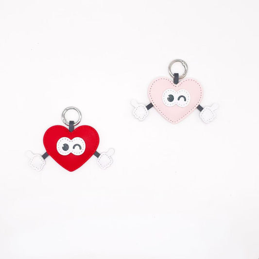 TT0607-5 Pieces Mixed rubber heart-shaped pendants