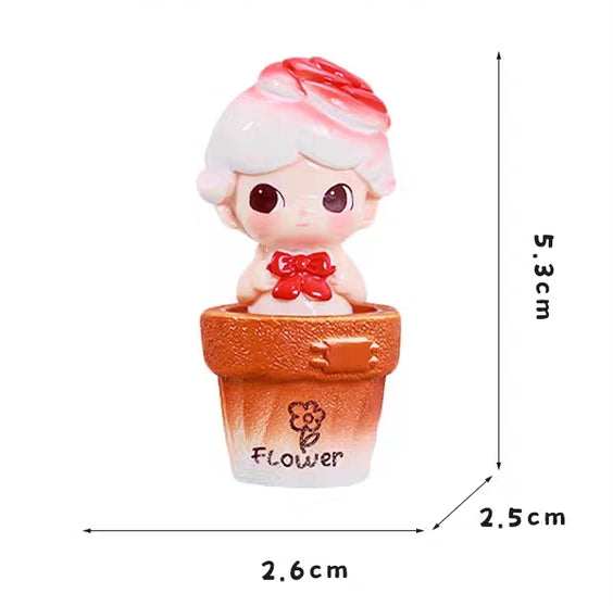 TT0579-9 Pieces Mixed flowerpot Dimo ornaments
