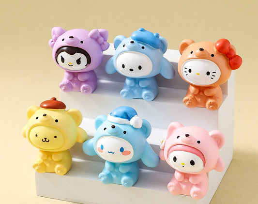 TT0620-6 Pieces Mixed pajama Sanrio ornaments