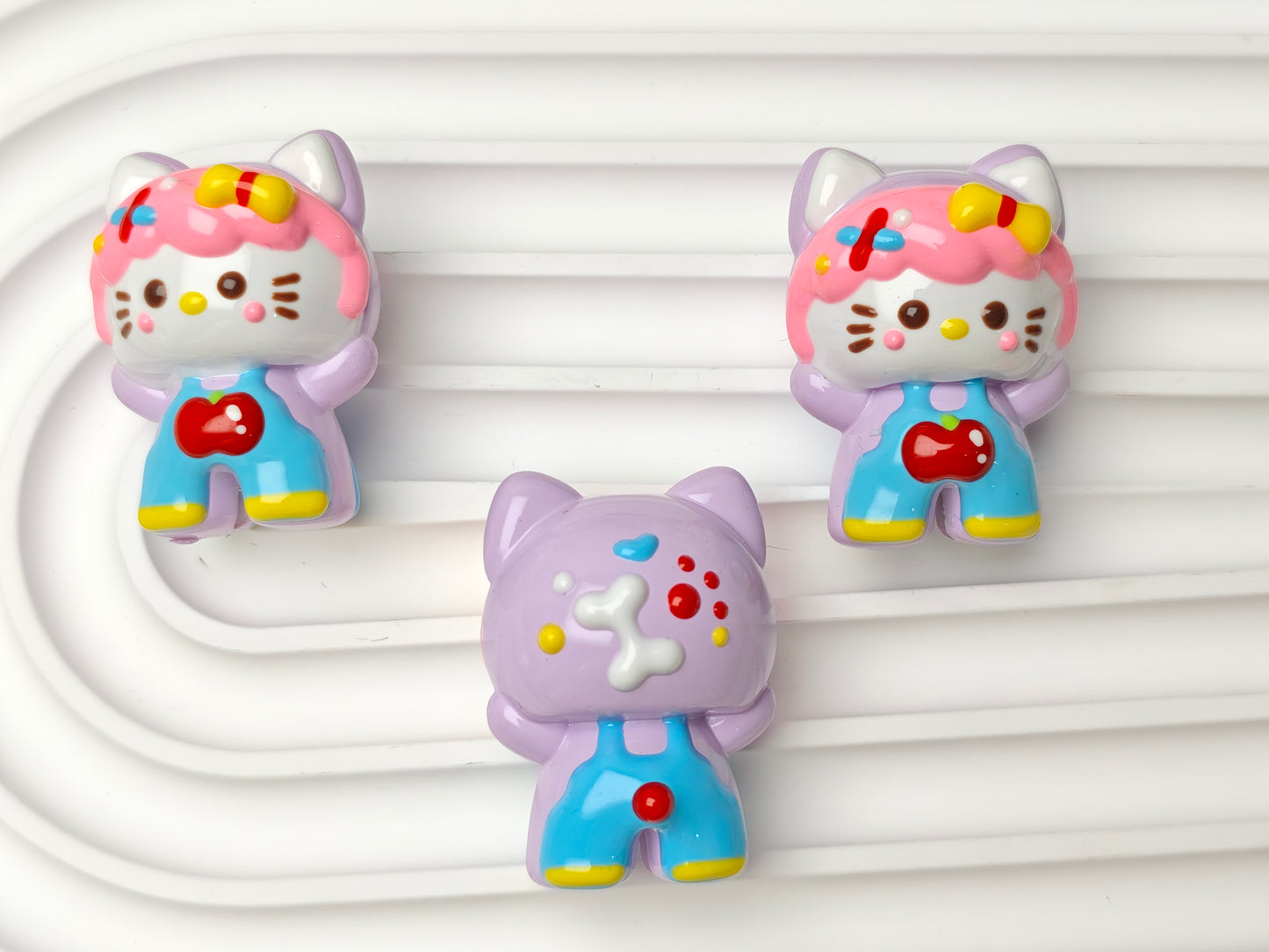 TT0593-5 Pieces Three-dimensional HK acrylic hand-painted beads, Fit for pens