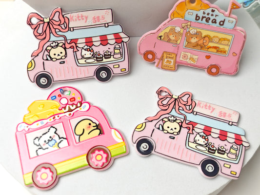 TT0619-10 Pieces Mixed character car pendants