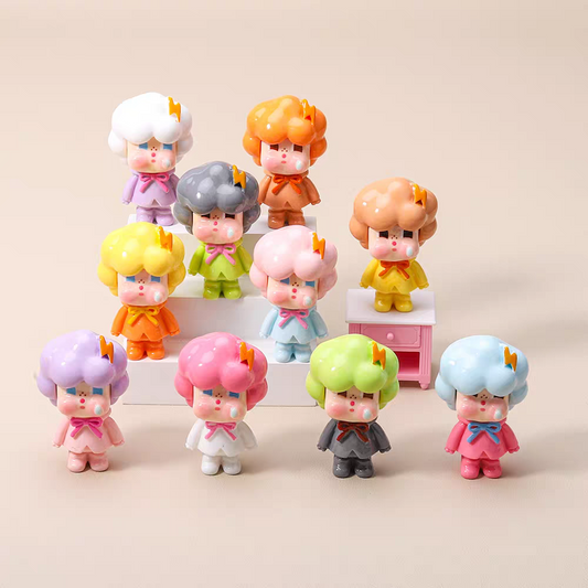 TT0578-10 Pieces Mixed lightning glossy crying baby ornaments